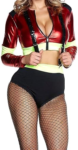 Firefighter Costume Set - Forplay Womens Exotic Costume with Hose Pumps Suspenders