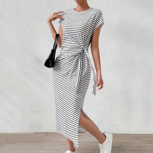 Feminine Stripe Dress 2024