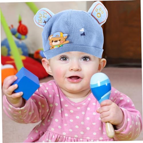 Cute Bear Knitted Hat for Boys Autumn Winter