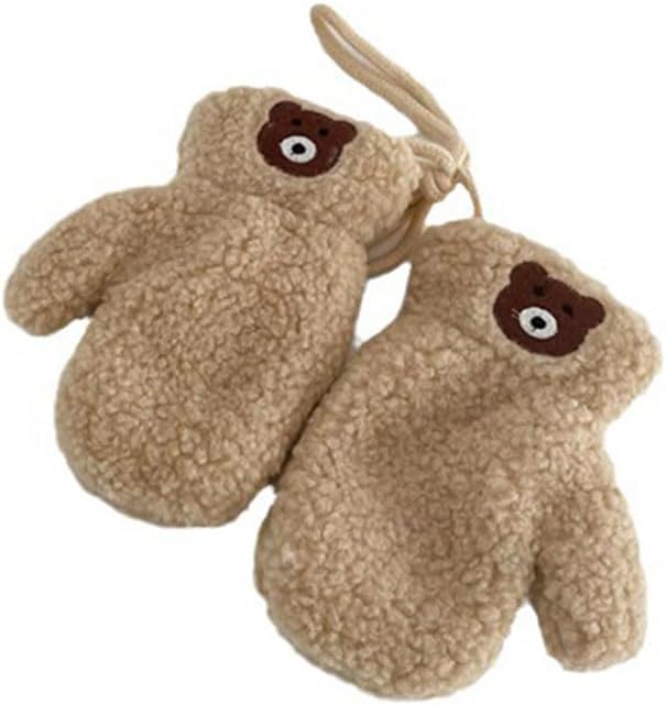 Winter Warm Bear Gloves for Boys Girls and Babies