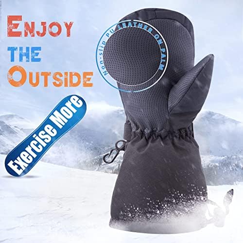 BAVST Winter Kids Waterproof Gloves for Boys Girls