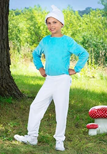The Smurfs Smurf Costume for Boys - Halloween 80s Cartoon Character