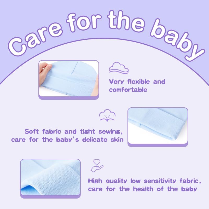 Tisoloow Baby Gloves Set for Newborn Toddler Soft Stretchy Temperature-Adjustable
