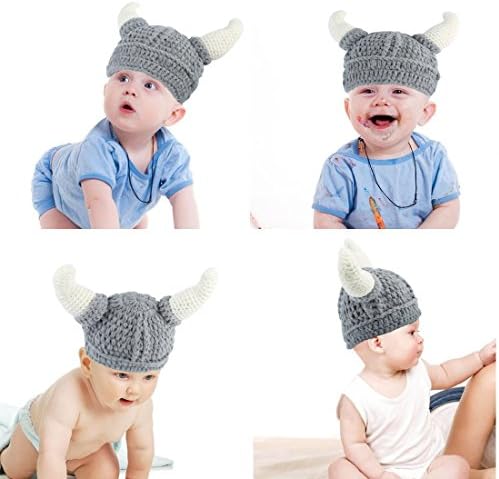Handmade Viking Knit Hat for Babies
