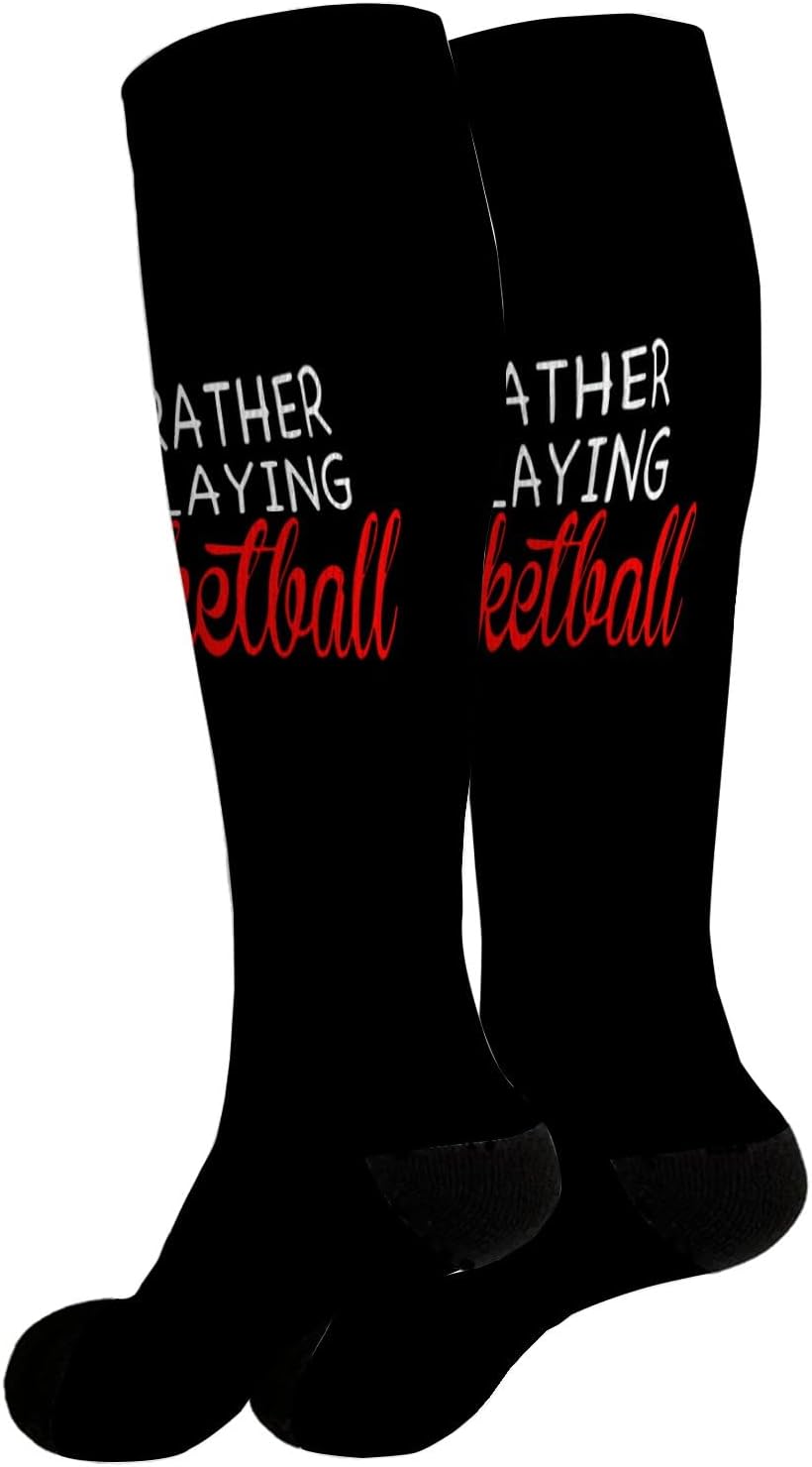 Basketball-Friendly Thigh-High Socks for Boys - Fun