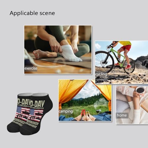 D Day Normandy 80th Anniversary Boys Ankle Socks Liner