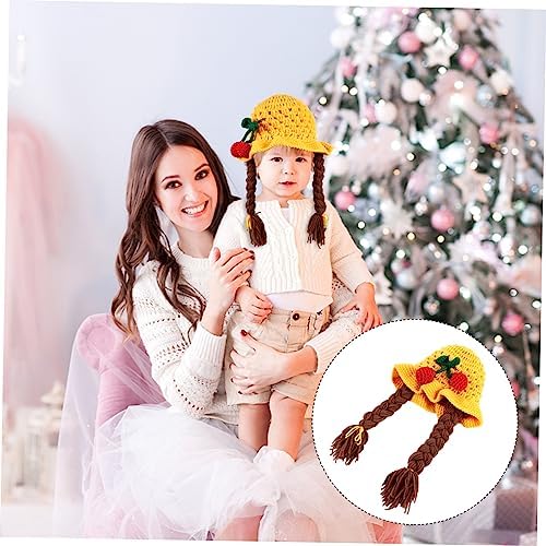 Didiseaon Knitted Cherry Pattern Winter Hat for Boys and Girls