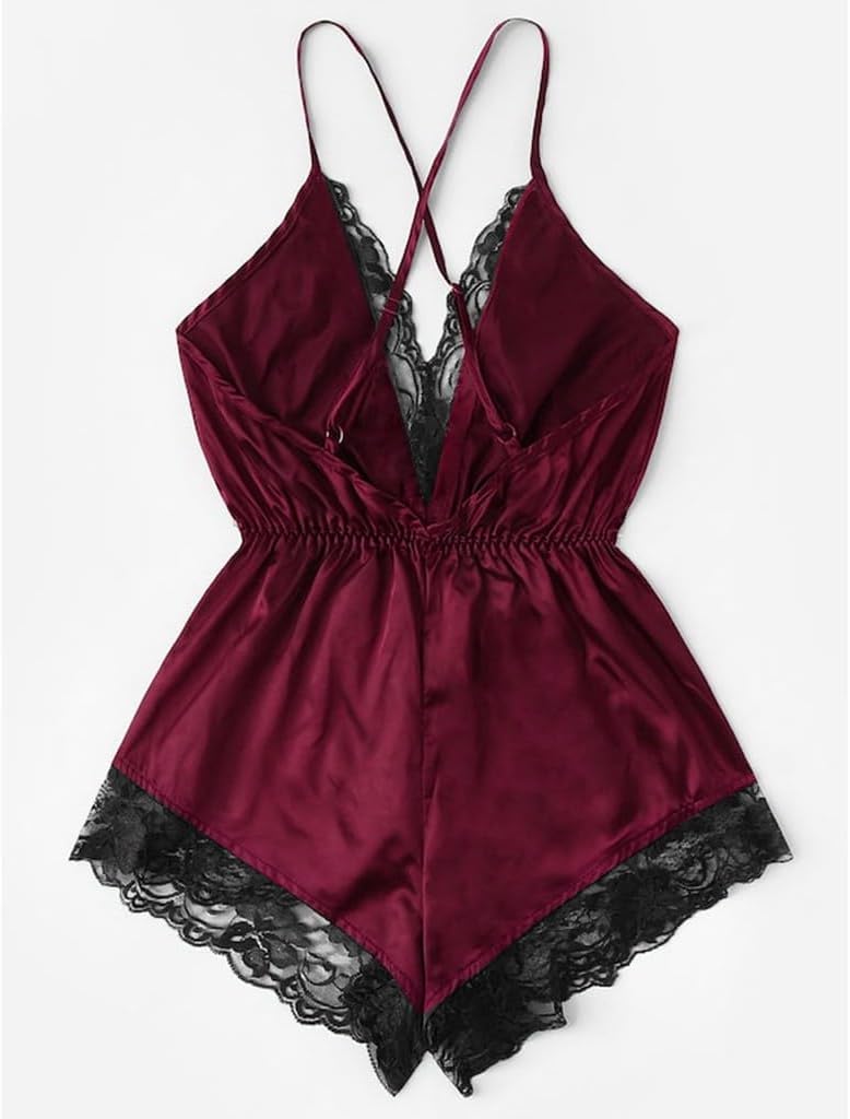 Luxurious Sheer V-Neck Mesh Nightgown for Women