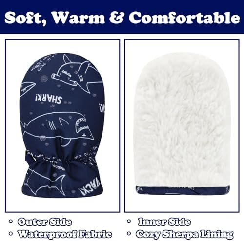 Sarfel Toddler Winter Gloves Waterproof for Little Ones Keep Warm and Dry