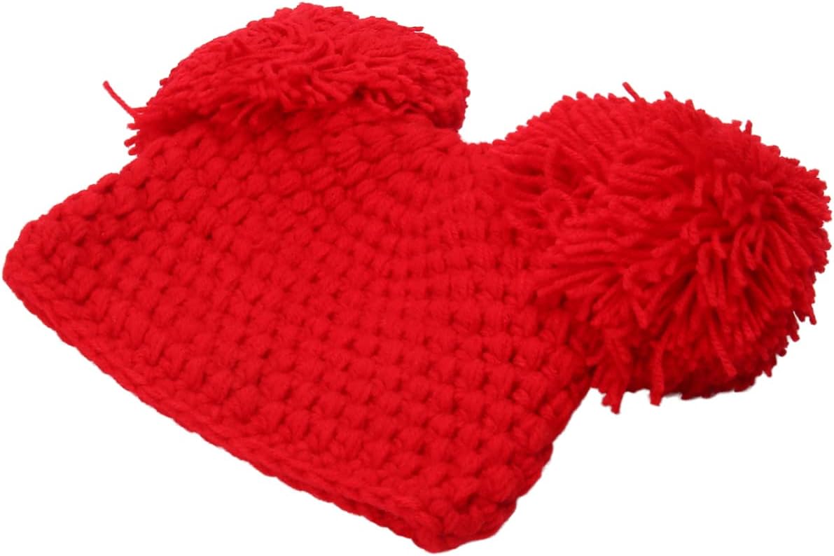 Winter Warm Christmas Hat for Boys - Red
