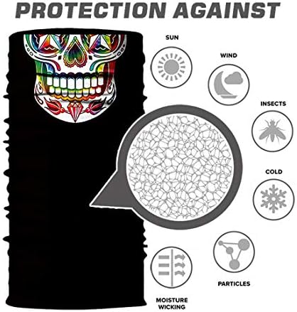 Seamless UV Protection Mask for Motorcycle Cycling - Soft 3D Print Bandana