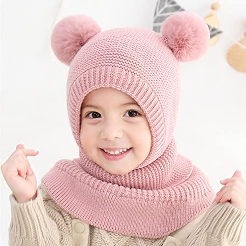 Perfect Winter Match Knitted Hat Scarf Set for Toddler Girls Boys