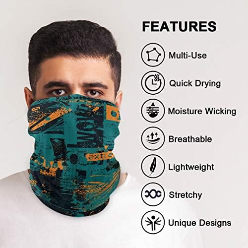 My Little Nest Unisex Balaclava Face Cover Scarf Abstract Bandana