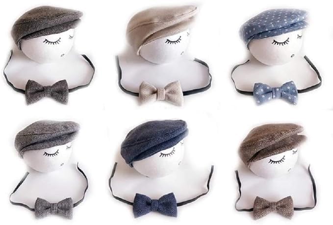 Matissa Flat Newsboy Bow Tie Set