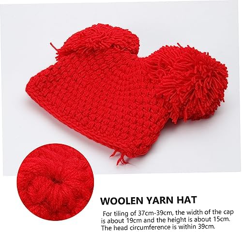 Winter Warm Christmas Hat for Boys - Red