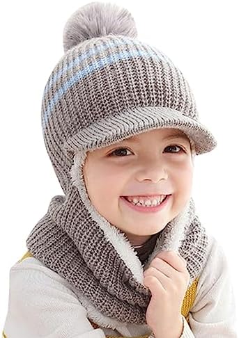 Winter Kids Hats Scarves Set