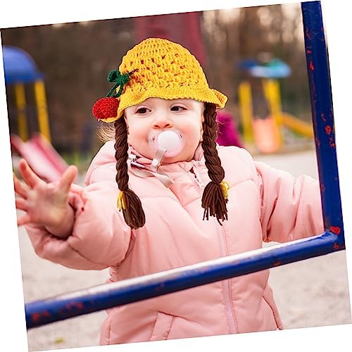 Didiseaon Knitted Cherry Pattern Winter Hat for Boys and Girls
