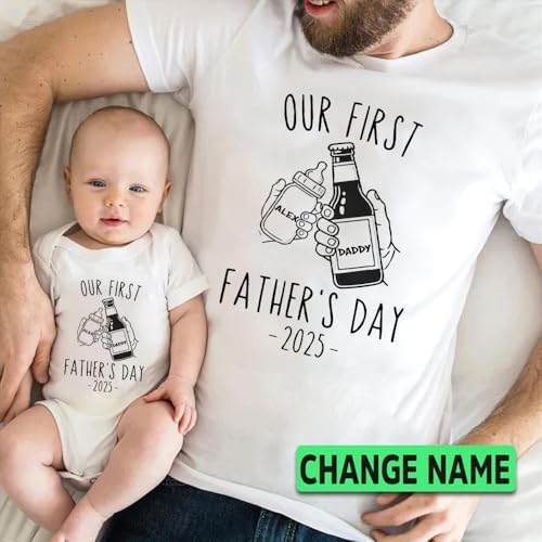 Personalized Dad SonMothers Day Matching T-Shirt Hoodie Set Custom Design