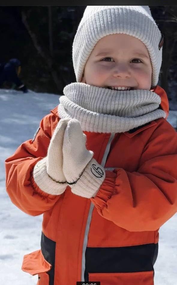 Cute Merino Wool Gloves for Kids Toddlers