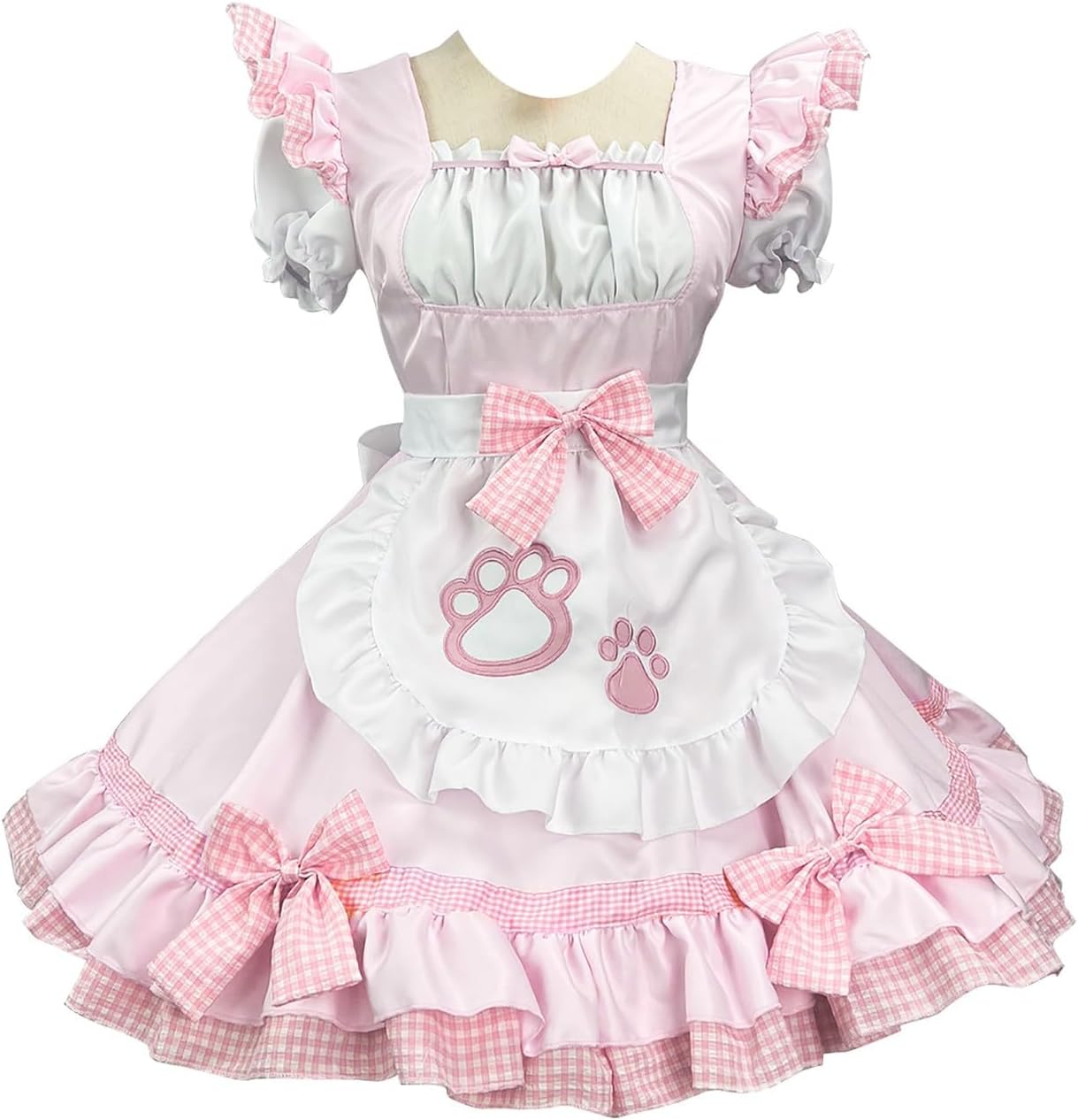 Womens Plus Size Maid Costume Cat Paw Anime Detectives kawaii Costume