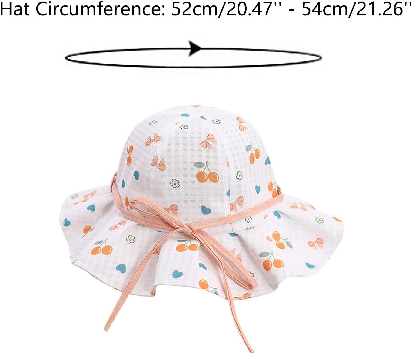 UPF 50 Toddler Sunhat - Protective Cotton Hat for Outdoor Beach Use