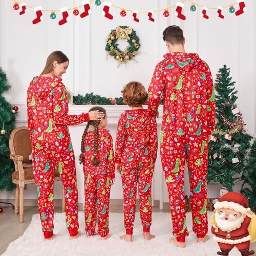 Festive Christmas Onesie Pajamas for Families