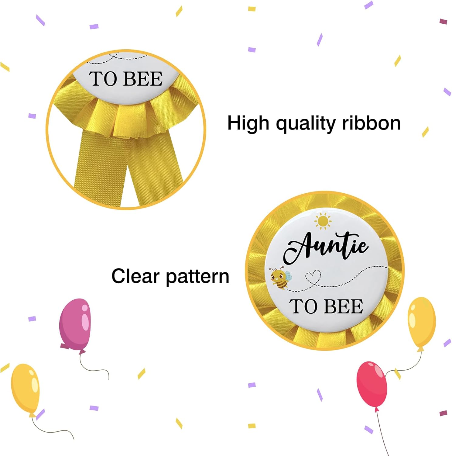WOWOPA Bee and To Bee Button Pin