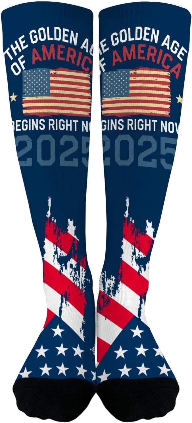 The Golden Ages Of America Begins Right Now 2025 Socks
