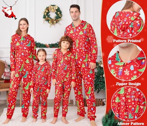 Festive Christmas Onesie Pajamas for Families