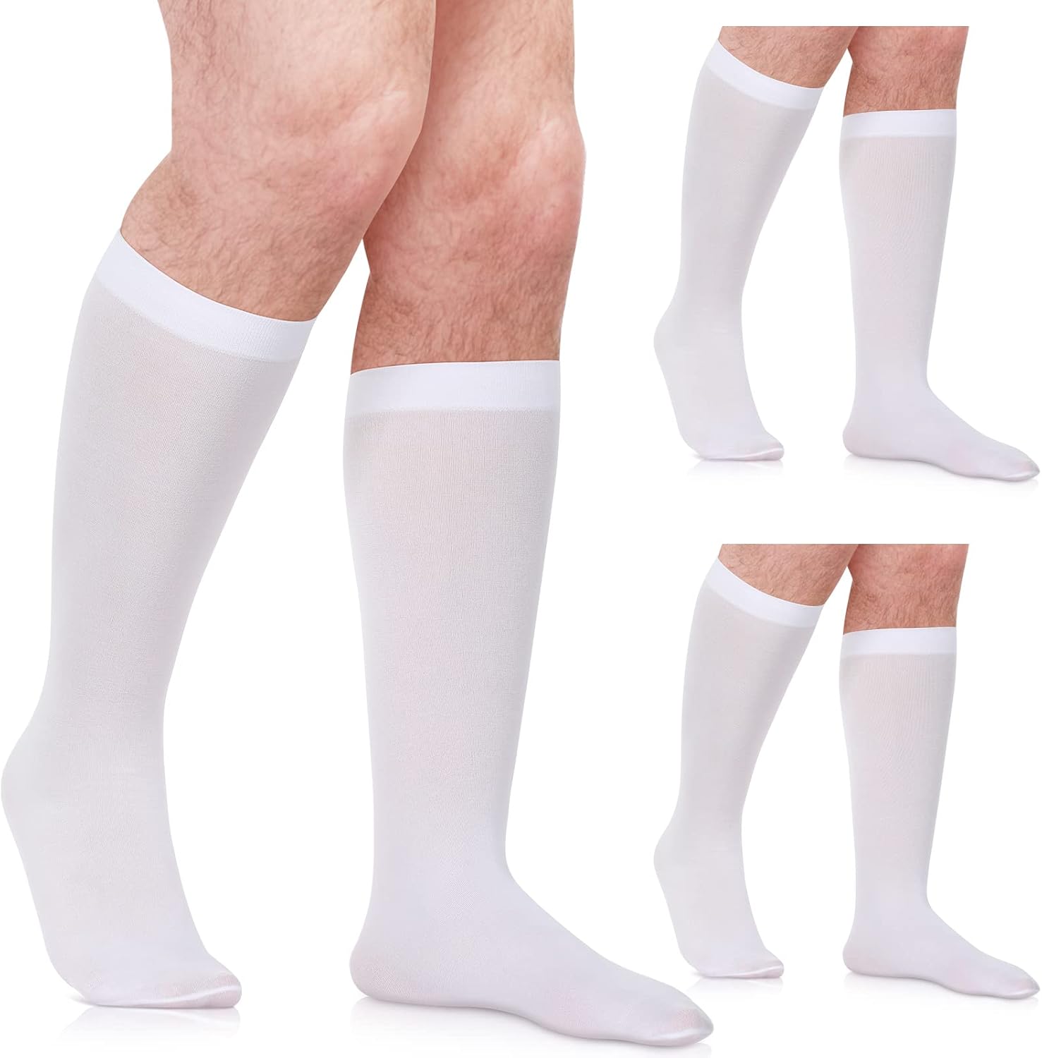 Halloween Trick or Treat Ready White Socks for Men