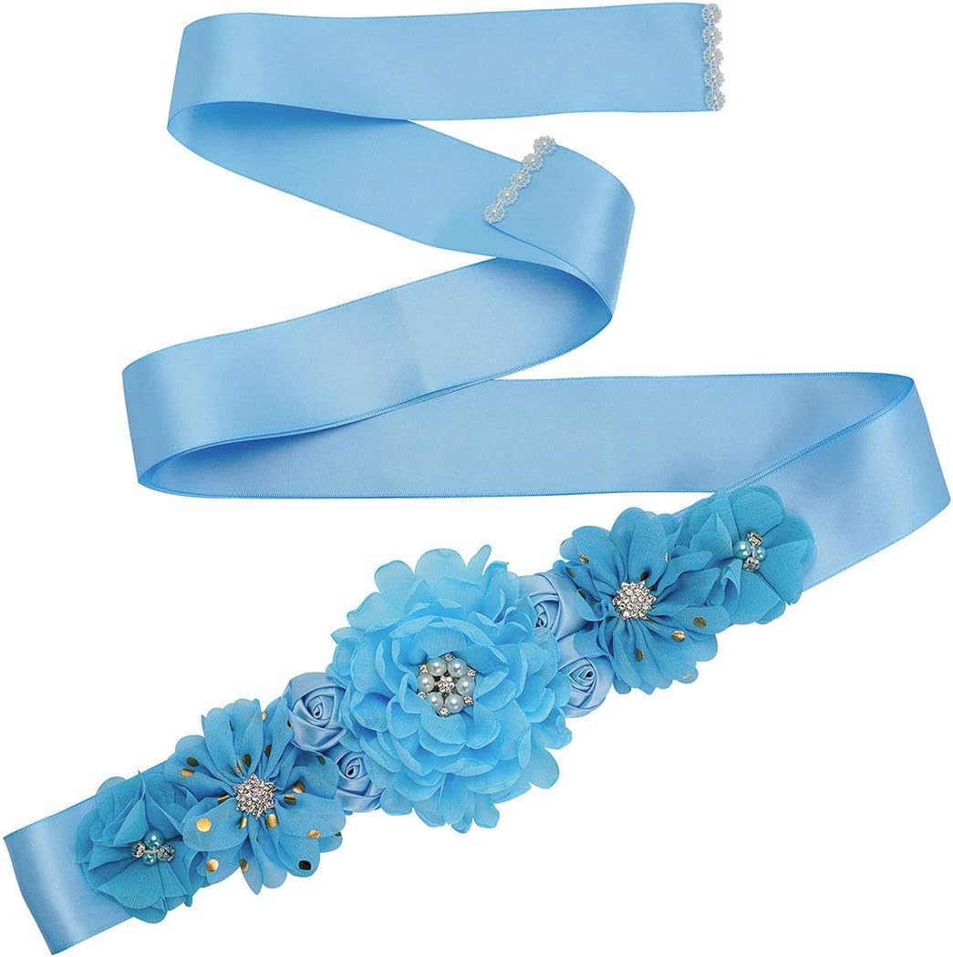 Maternity Sash Belt with Rhinestone Pearls - Elegant believes for Maternity Events