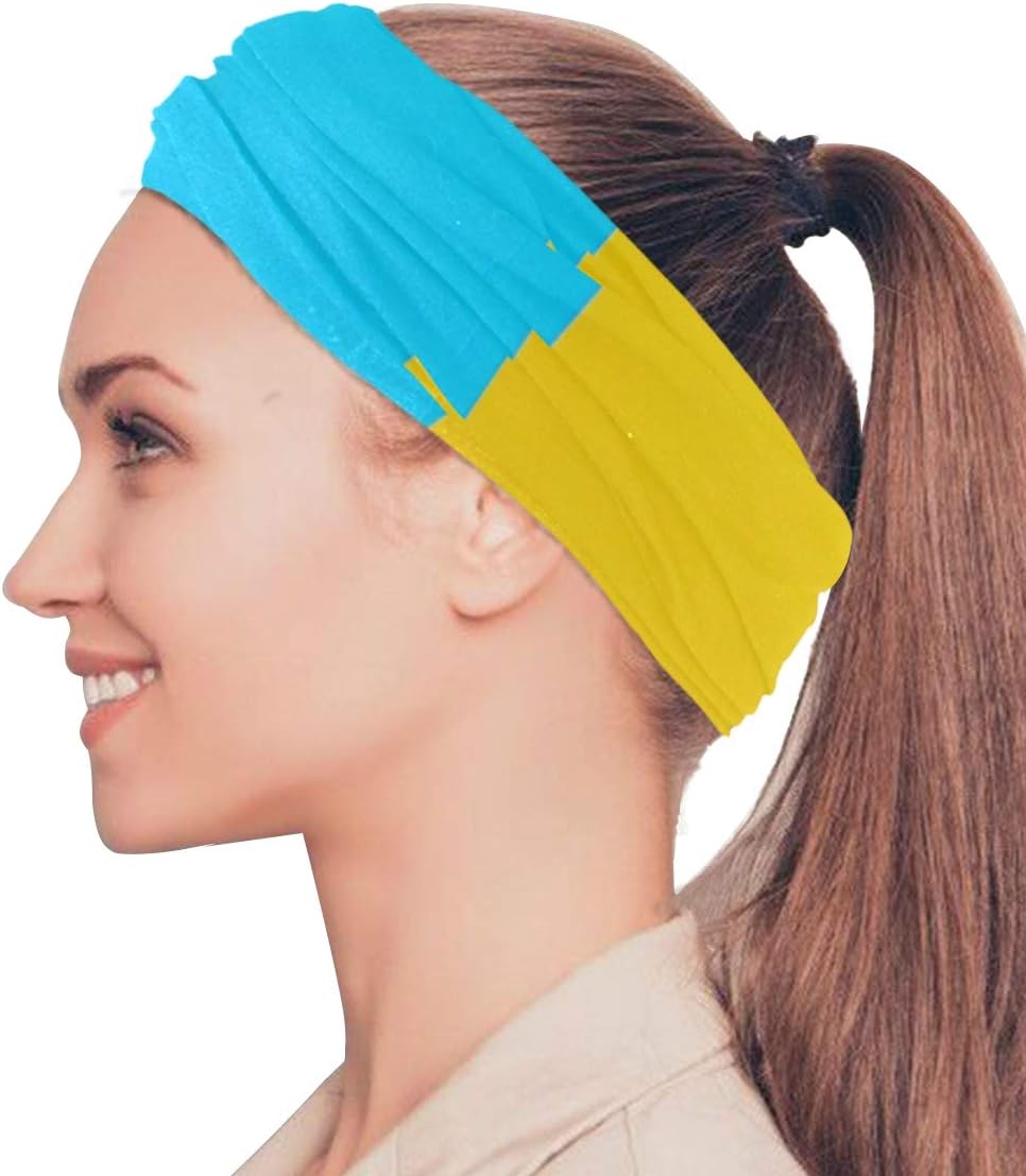 Unisex Magic Mask Headband Yellow Blue
