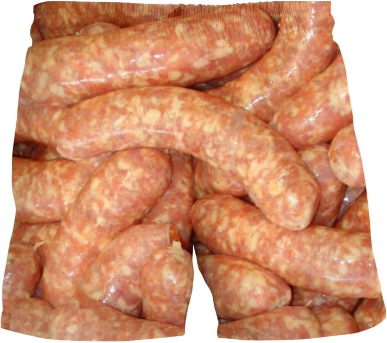 Mens Funny Sausage Beach Shorts
