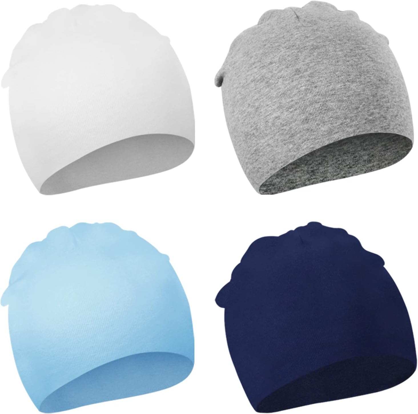 DRESHOW BQUBO 4-Piece Baby Beanie Set - Soft and Warm for Babies