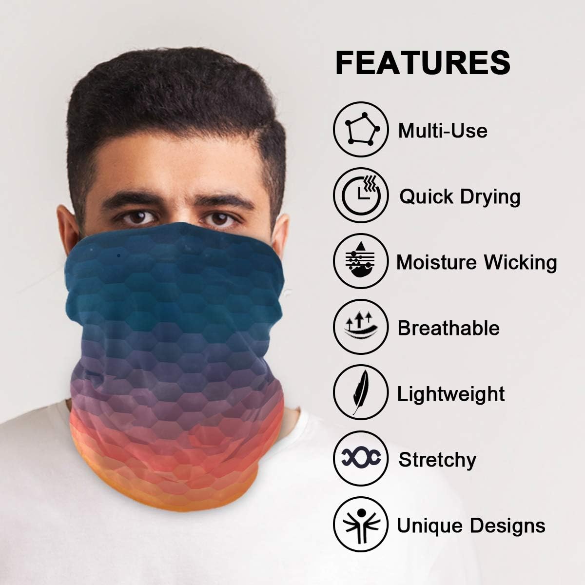 Adjustable UV-Protective Bandana Mask