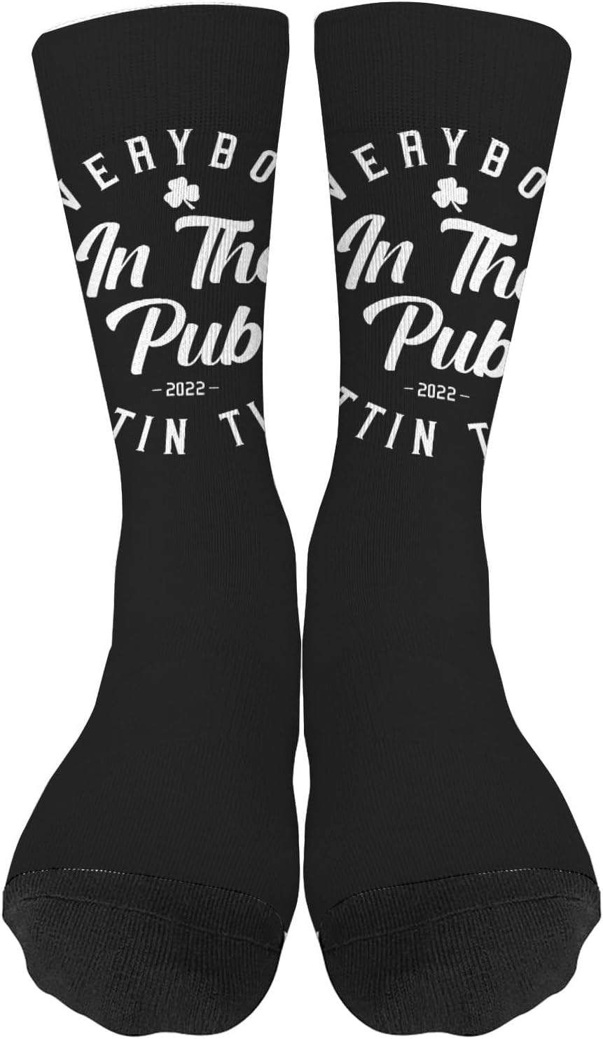 St Patricks Day Mens Cute Knee High Socks