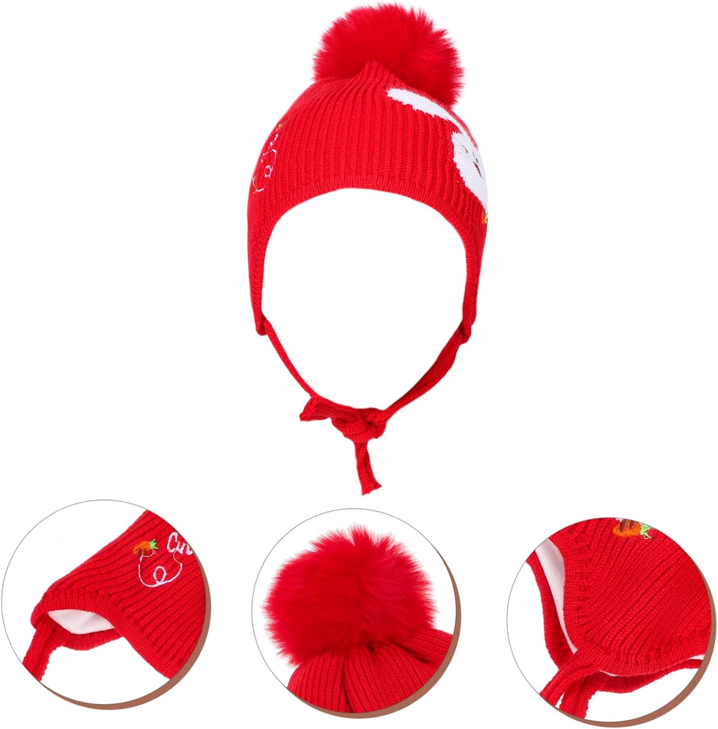 Christmas Knitted Beanie for Babies - Soft Warm and Stretchy
