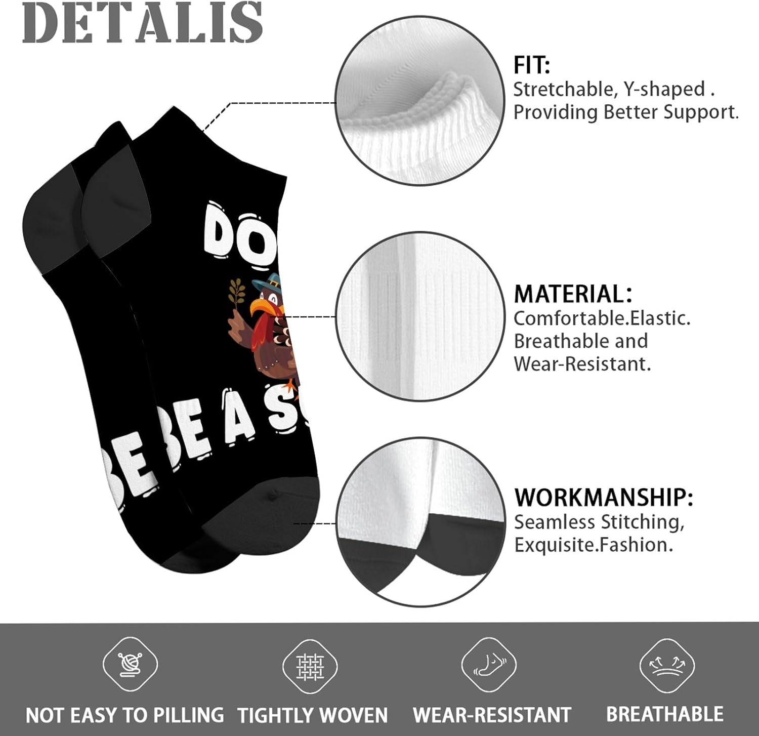 Dont Be a Suck-Up Man Ankle Socks