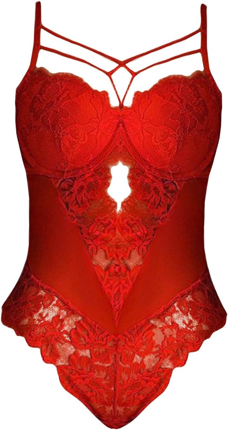 Bodysuit for Women - V-Neck chemise nightwear