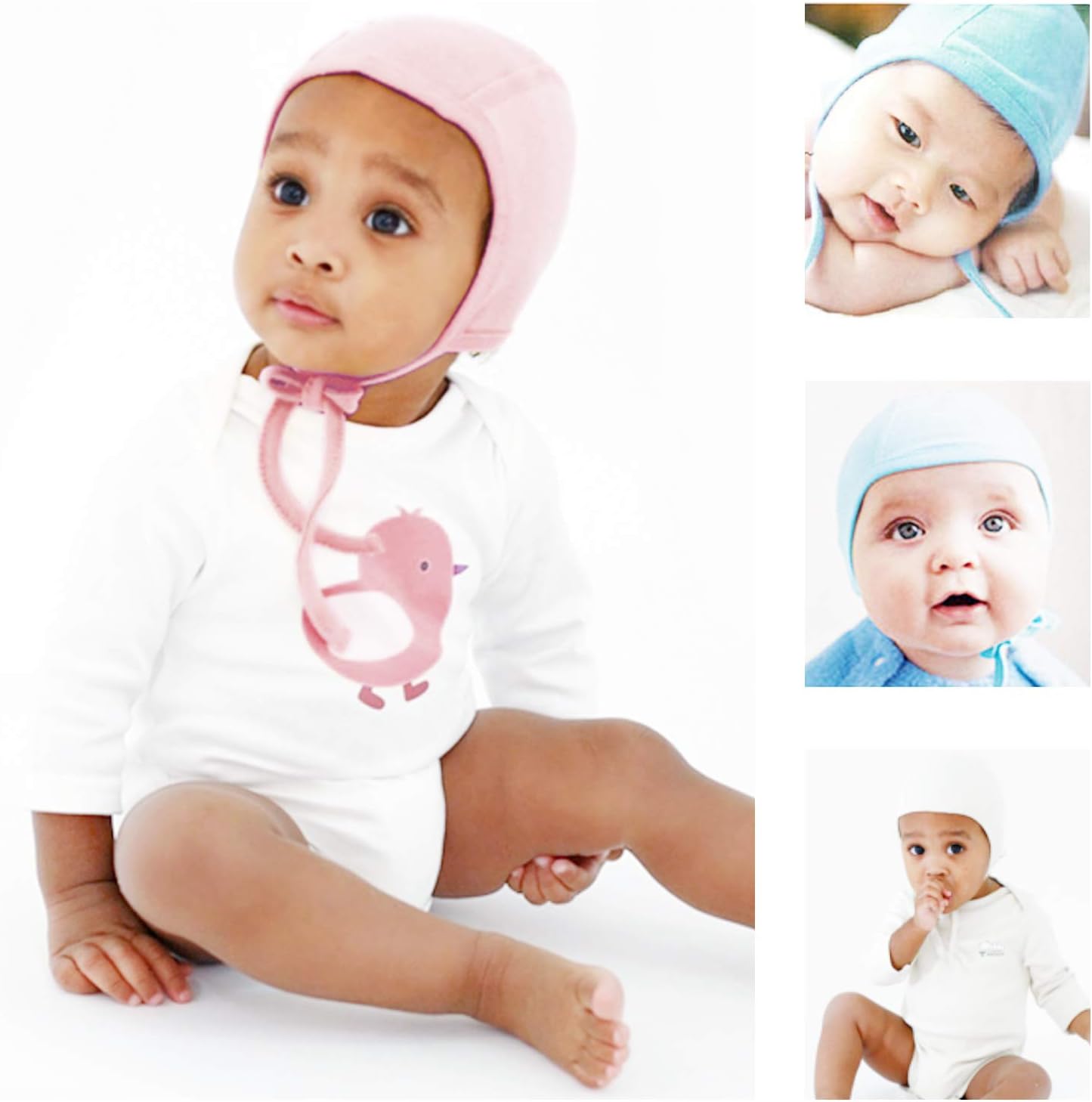 Soft 100 Cotton Baby Hats for Toddlers
