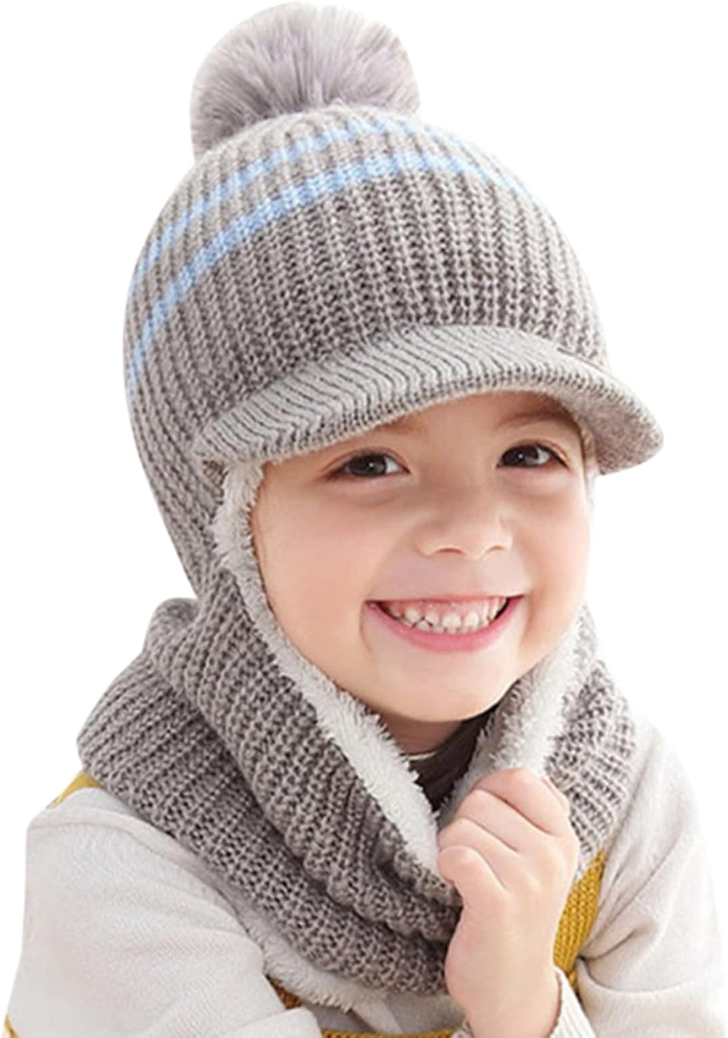 Winter Kids Hats Scarves Set