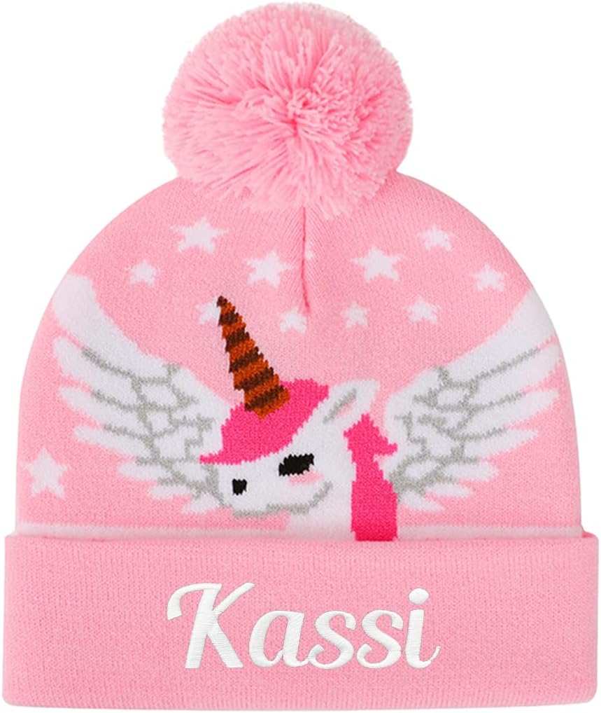 Guccde Personalized Toddler Hats Custom Knitted for Kids