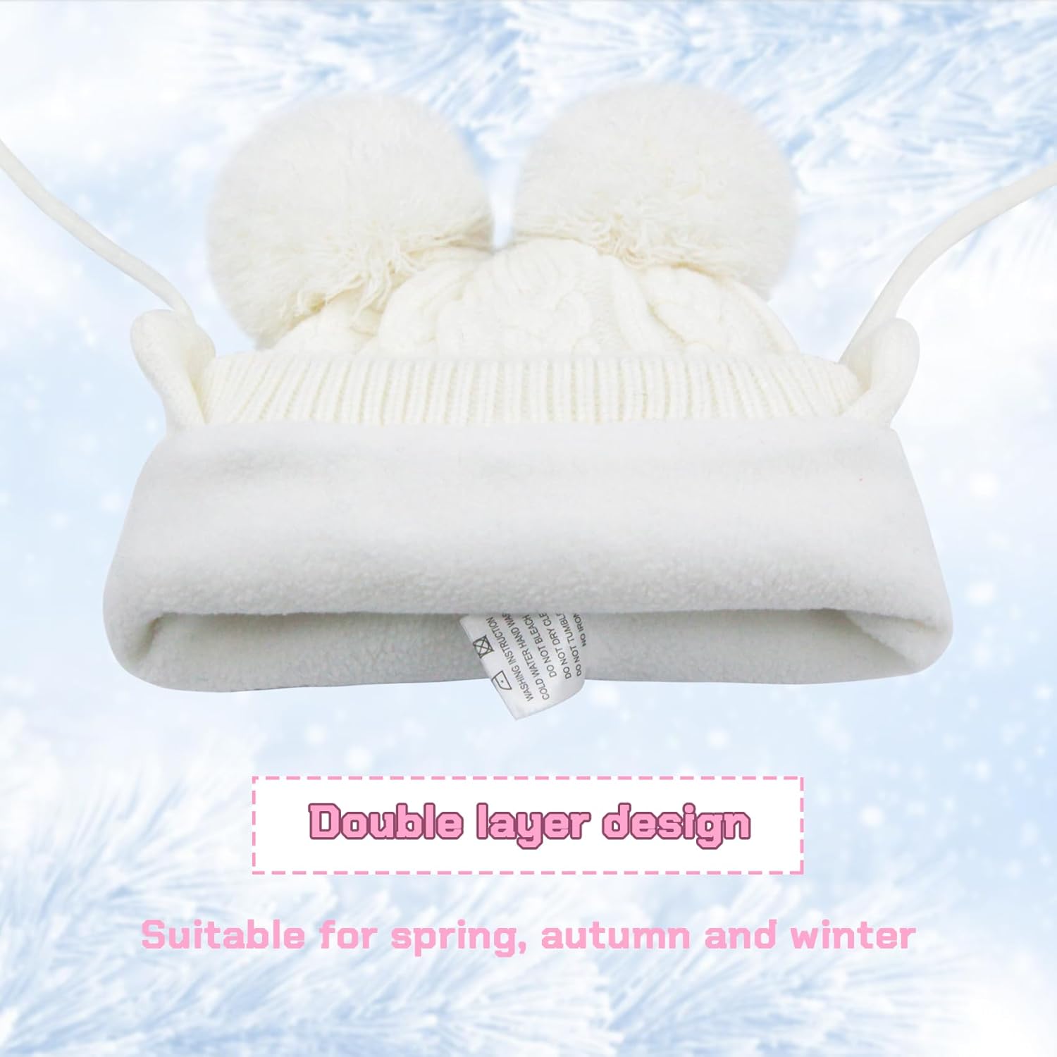 Winter Warm Skull Cap for Kids