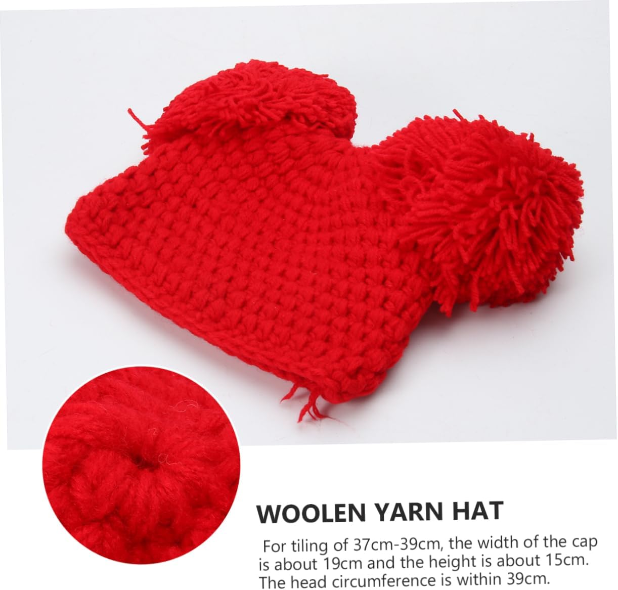 Winter Warm Christmas Hat for Boys - Red