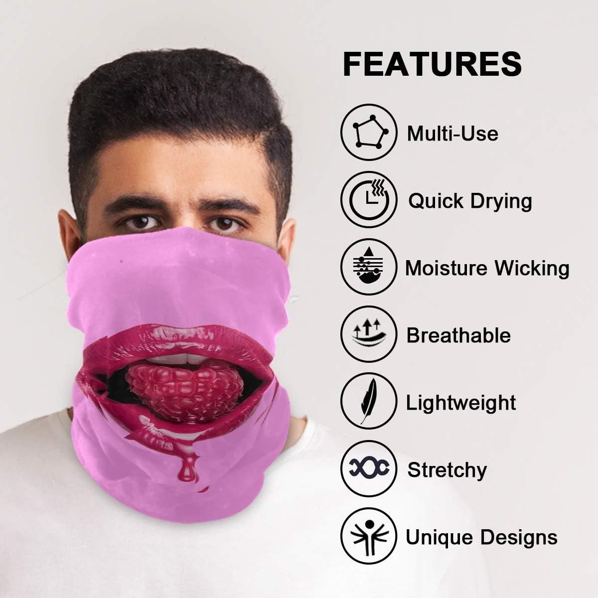 Stylish UV-protecting headband scarf