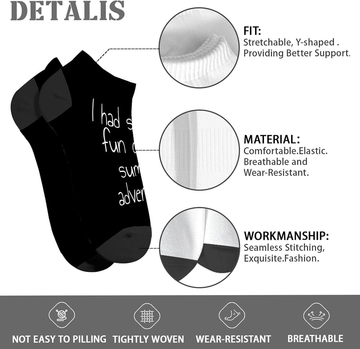 Summer Fun Low Cut Socks for Boys