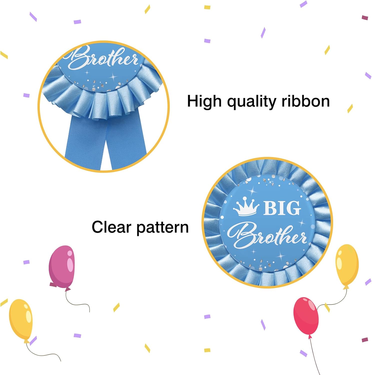 Big Brother Pin Happy Birthday - 1pc