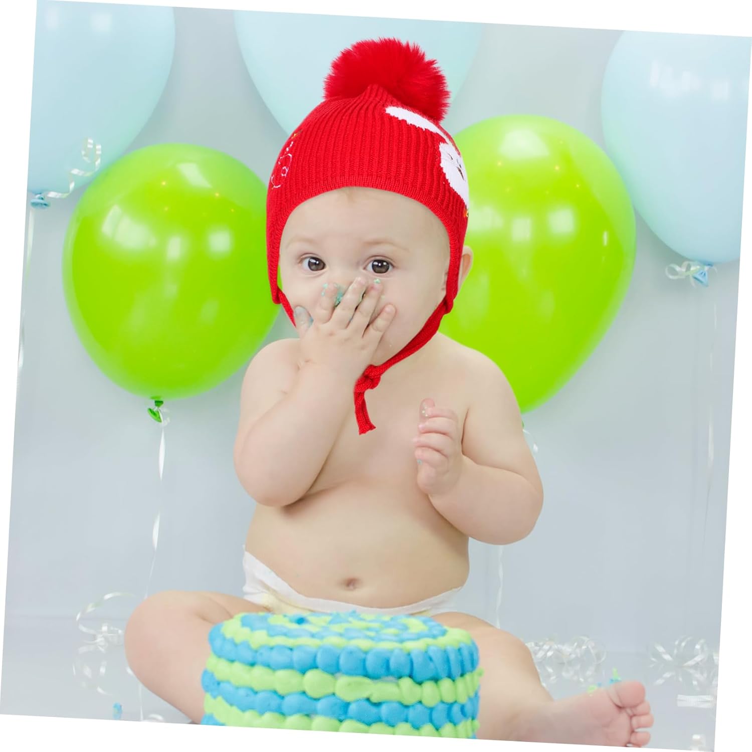Christmas Knitted Beanie for Babies - Soft Warm and Stretchy