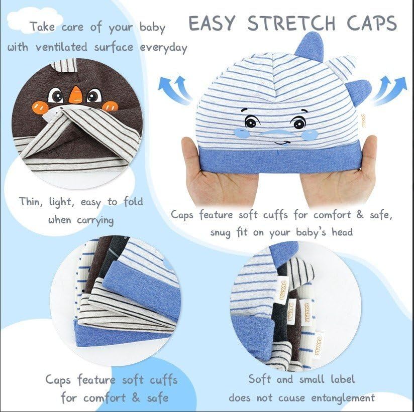 Adorable Newborn Toddler Dinosaur Hat Set