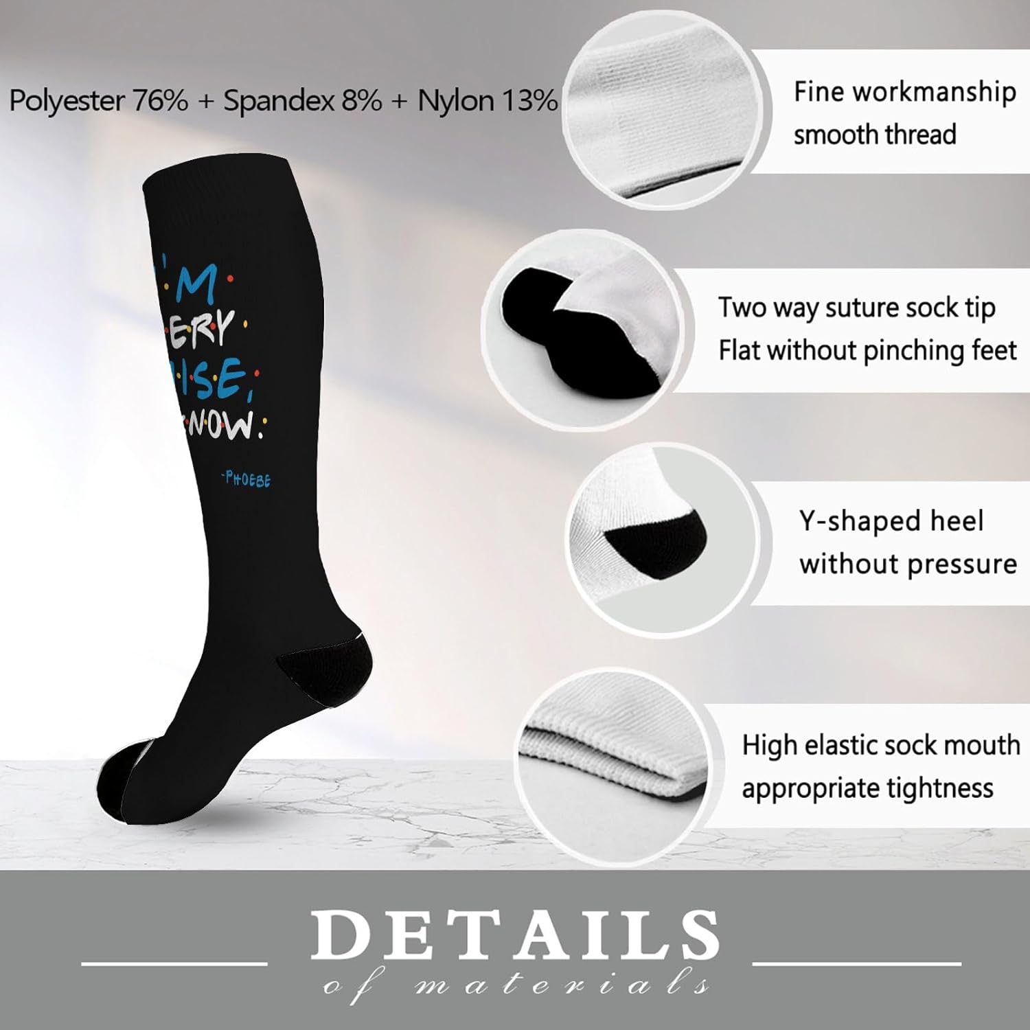 Crew Socks for Men Boys Gift